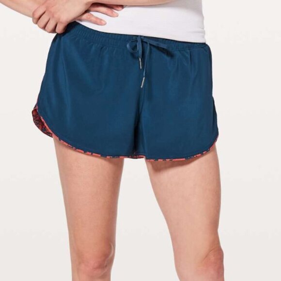 Lululemon Choose A Side Short *3" Onyx Blue / Efflorescent Dark Canyon Onyx - Picture 6 of 6